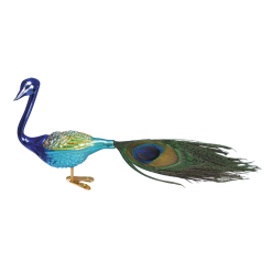 Old World Christmas Magnificent Peacock Ornament Clip