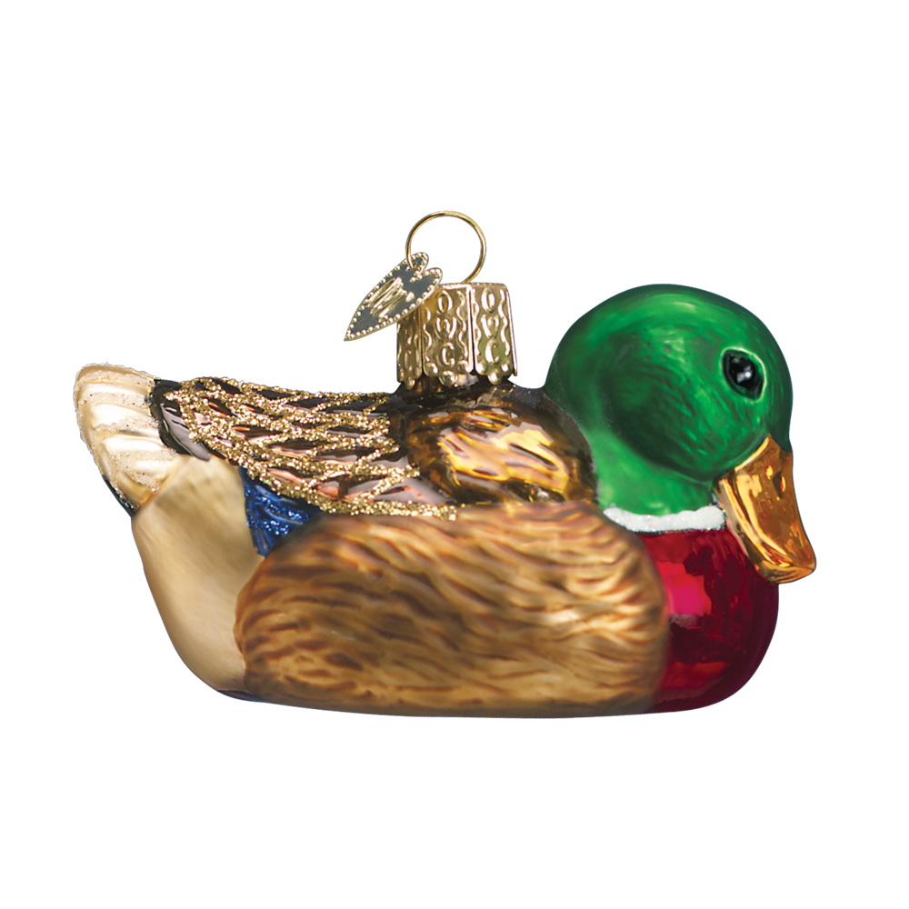 Mallard Duck Ornament - Old World Christmas 3 Mallard Duck Ornament - Old World Christmas