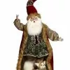 Mark Roberts Santa Down The Chimney With Dog - 38" Tall 1 Mark Roberts Santa Down The Chimney With Dog - 38" Tall