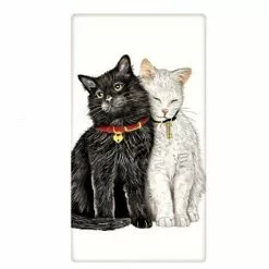 Mary Lake-Thompson New! Cuddly Cats Flour Sack Towel