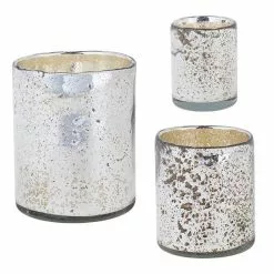 Raz Mercury Glass Votive Candle Holders New!