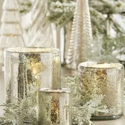 Raz Mercury Glass Votive Candle Holders New!