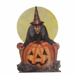 New! Midnight Witch With Jack-O-Lantern Dummy Board