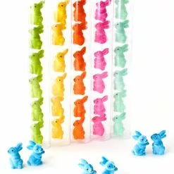 TheHolidayBarn.com Colorful Flocked Rabbits New!