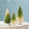 Bethany Lowe New! Mini Green Ombre Bottle Brush Trees