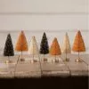 Bethany Lowe New! Mini Halloween Bottle Brush Trees With Gold Glitter 1 Bethany Lowe New! Mini Halloween Bottle Brush Trees With Gold Glitter