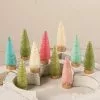 Bethany Lowe Mini Pastel Bottle Brush Trees New!