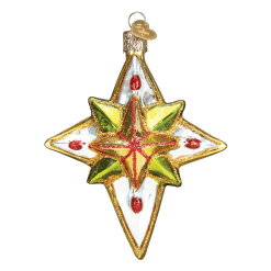Old World Christmas Luminous Star Glass Ornament 9 Old World Christmas Luminous Star Glass Ornament
