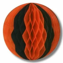 Beistle Beistle Vintage Halloween Orange & Black Tissue Balls - 3 Pack