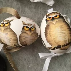 TheHolidayBarn.com Hoot 'N Harriet Egg Ornaments