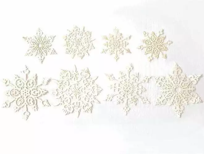 Creative Co-Op Paper Snowflake Cutouts, 16 - Snowflakes 3 Creative Co-Op Paper Snowflake Cutouts, 16 - Snowflakes