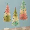 Bethany Lowe New! Pastel Confetti Bottle Brush Trees