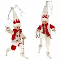 Raz Peppermint Elves Poseable