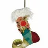 TheHolidayBarn.com Petite Clara Belle Stocking Accent Pillow Christmas