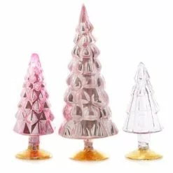Cody Foster Pink Candy Glass Trees New!