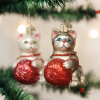 Old World Christmas Playful Kitten With Yarn Ball Ornaments 2 Old World Christmas Playful Kitten With Yarn Ball Ornaments
