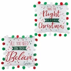 Raz Pom Pom Christmas Pillows