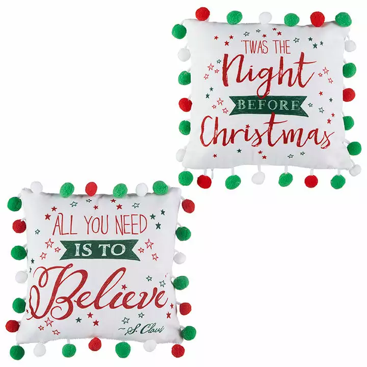 Raz Pom Pom Christmas Pillows 3 Raz Pom Pom Christmas Pillows