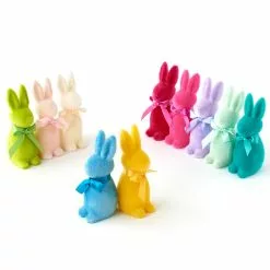One Hundred 80 Degrees Pop Of Color Flocked Bunny Rabbits