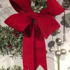 Winward New! Red Velveteen Bow Clip