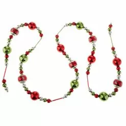 Raz Retro Christmas Glass Ball Garland New!
