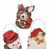 Bethany Lowe Retro Christmas Buckets New!