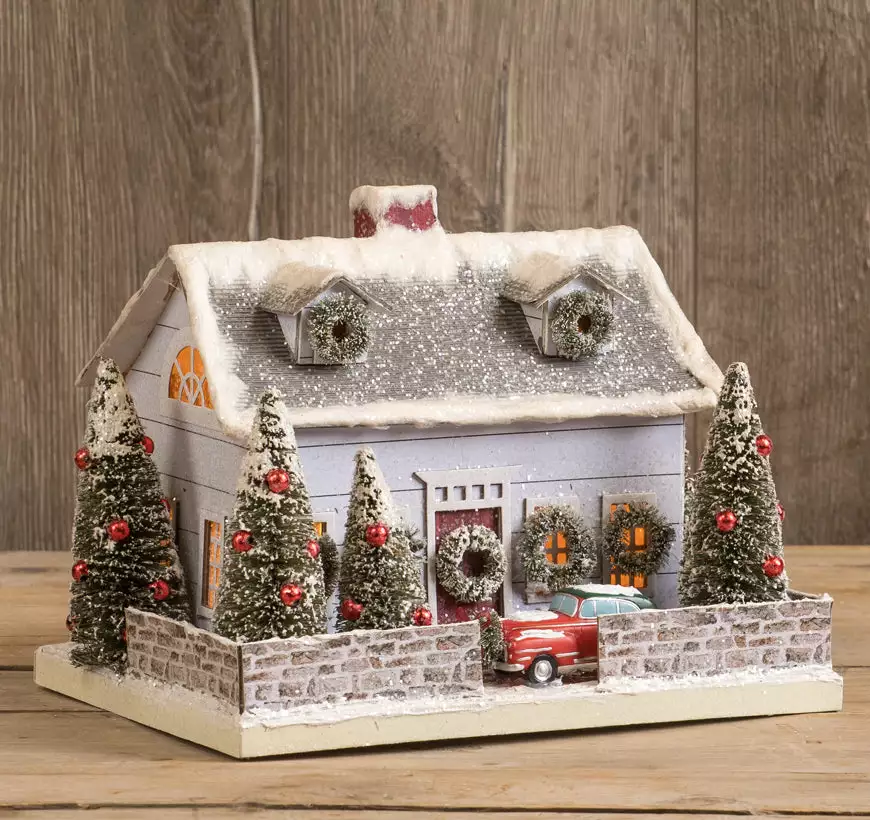 Ragon House Retro Christmas Cape With Car New! 3 Ragon House Retro Christmas Cape With Car New!