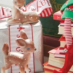 Raz Retro Resting Deer Figurine