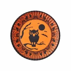 One Hundred 80 Degrees Halloween Owl Treat Plate, 16" New!