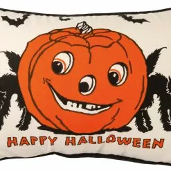 Primitives By Kathy Retro Happy Halloween Pillow New!
