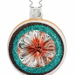 Inge Glass Christmas Retro Reflection Ball Ornament