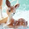 Raz New! Retro Resting Deer Ornament