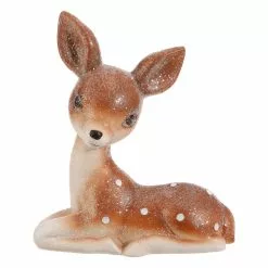 Raz Retro Resting Deer Figurine