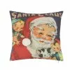 TheHolidayBarn.com Santa's Workshop Pillow New!