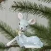 Ragon House Retro Resting Blue Deer Ornament