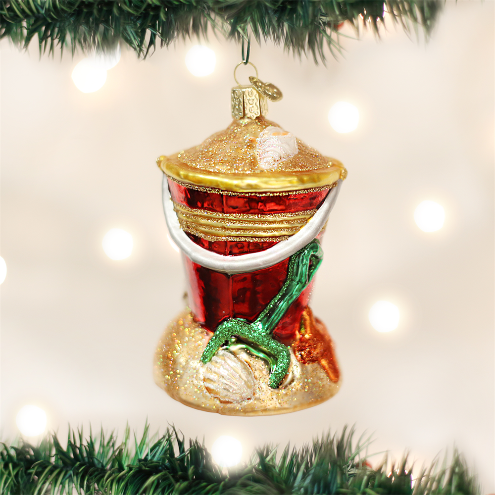 Old World Christmas Sand Pail Ornament 3 Old World Christmas Sand Pail Ornament