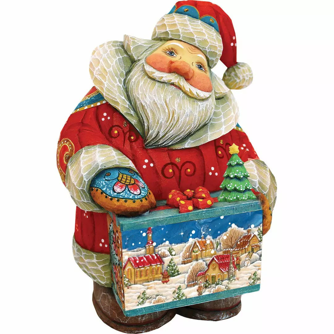 G. DeBrekht Christmas Santa With A Toy Train - Secret Box 3 G. DeBrekht Christmas Santa With A Toy Train - Secret Box
