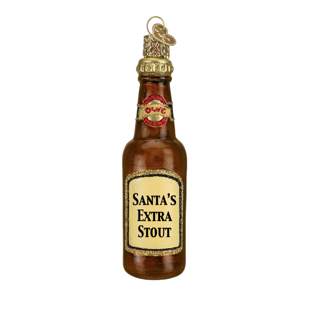 Old World Christmas Christmas Beer Bottle Ornaments 6 Old World Christmas Christmas Beer Bottle Ornaments