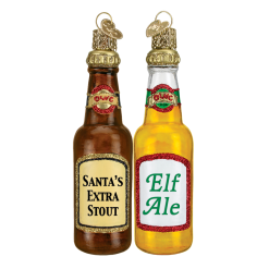 Old World Christmas Christmas Beer Bottle Ornaments 7 Old World Christmas Christmas Beer Bottle Ornaments