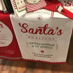 TheHolidayBarn.com Christmas Santa's Workshop Dish Towels