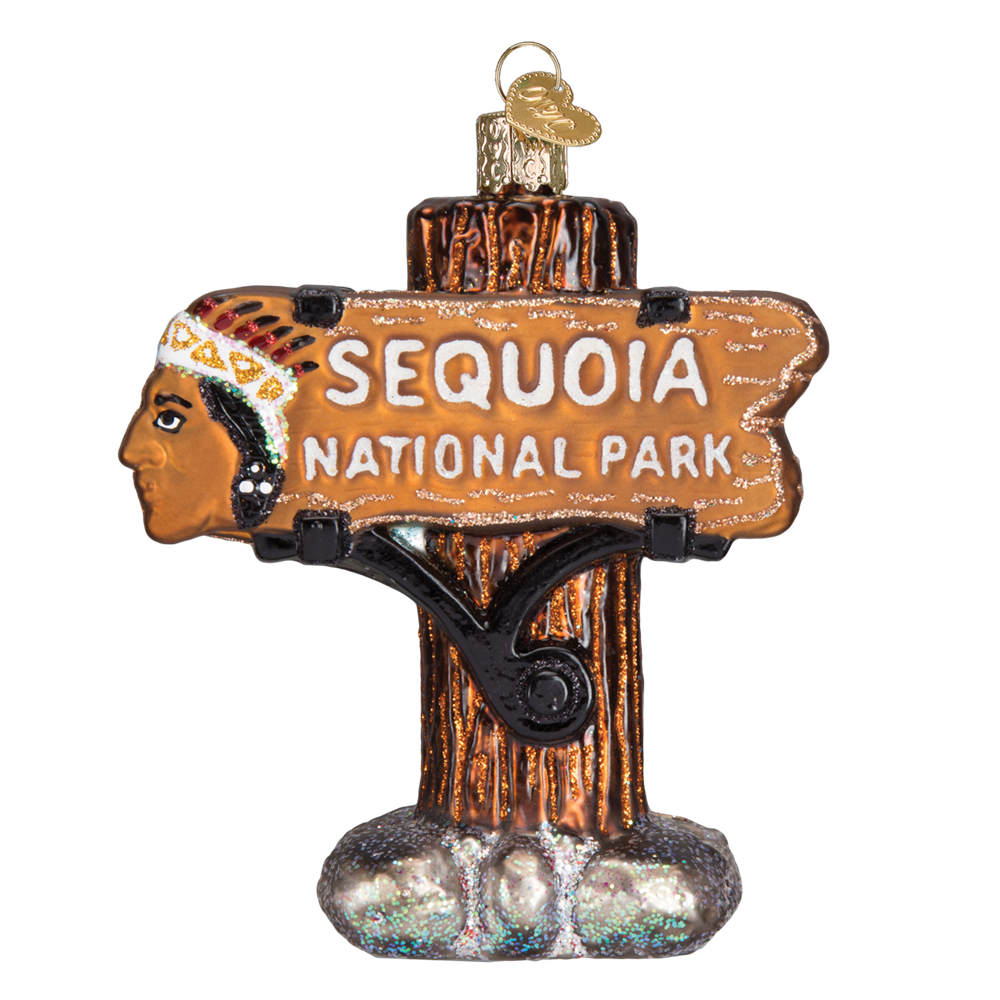 Sequoia National Park Ornament Glass Camping Ornaments Old World Christmas 4 Sequoia National Park Ornament Glass Camping Ornaments Old World Christmas