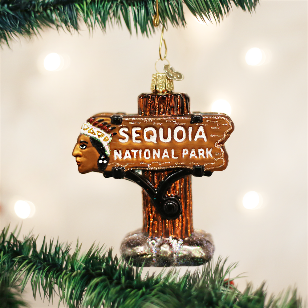 Sequoia National Park Ornament Glass Camping Ornaments Old World Christmas 3 Sequoia National Park Ornament Glass Camping Ornaments Old World Christmas