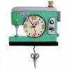 Allen Designs Green Sewing Machine Clock Clocks 1 Allen Designs Green Sewing Machine Clock Clocks