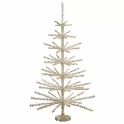 Raz New! Silver Tinsel Tree, 36"