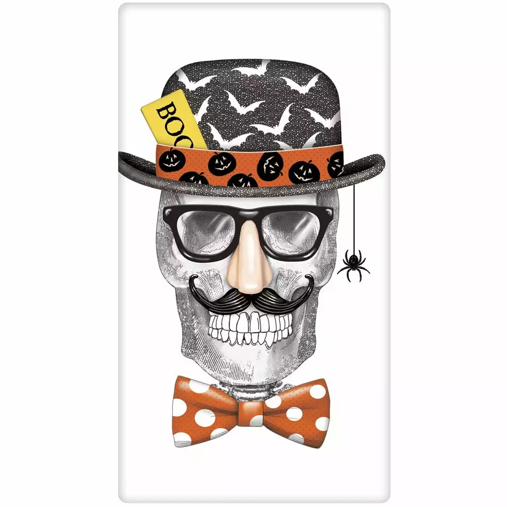 Mary Lake-Thompson Skeleton With Funny Glasses Towel 3 Mary Lake-Thompson Skeleton With Funny Glasses Towel