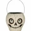 Bethany Lowe Skull Bucket, Paper Mache