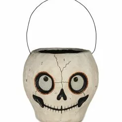 Bethany Lowe Skull Bucket, Paper Mache