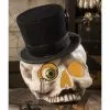 Bethany Lowe Mr. Skeleton Skull In Top Hat New! 2 Bethany Lowe Mr. Skeleton Skull In Top Hat New!