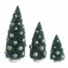 Creative Co-Op Vintage Blue Bottle Brush Trees Christmas