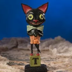 Bethany Lowe Smiley Black Cat New!